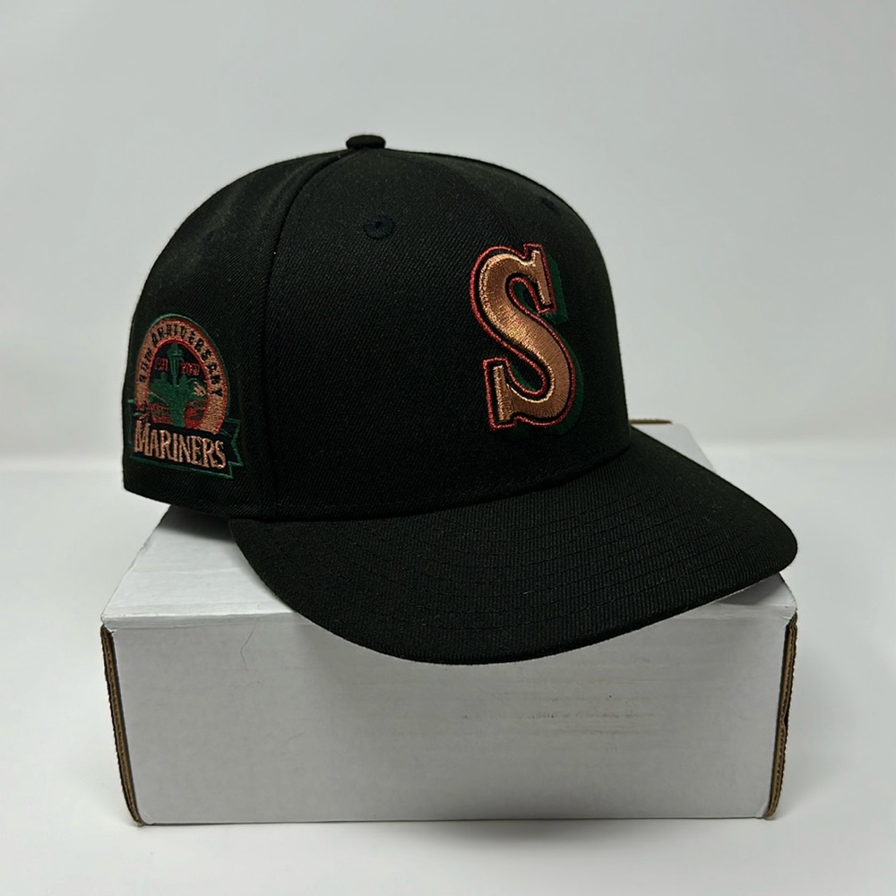 Topperz EU Seattle Mariners “Sonics” Crossover Fitted Hat Size 7 3/8